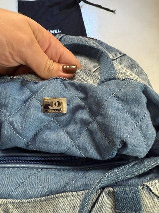 Zaino Chanel Denim Blu