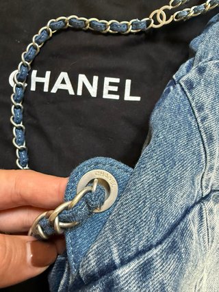 Zaino Chanel Denim Blu