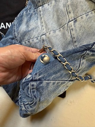 Zaino Chanel Denim Blu