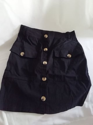 Falda Mini negra elastizada talla M