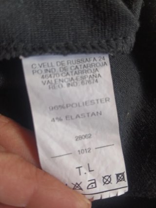 Vestido negro manga larga encaje talla L