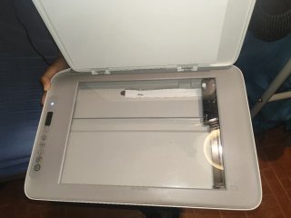 Impresora HP Gris y Blanca