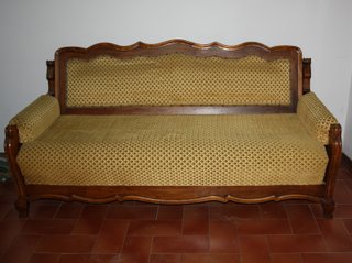Divano letto fine '800 damascato