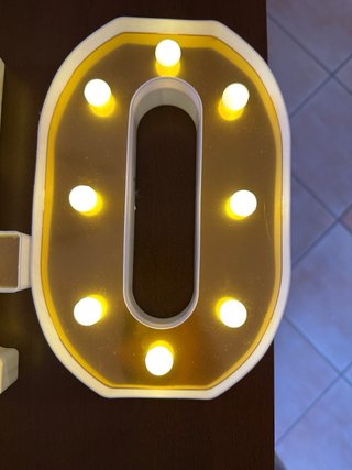 Lampade LED Numeri 40 Oro Bianco