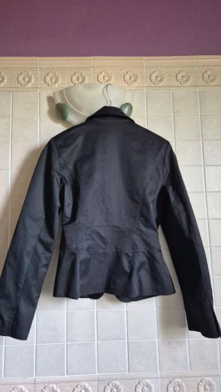 Giacca Morgan nera con cintura