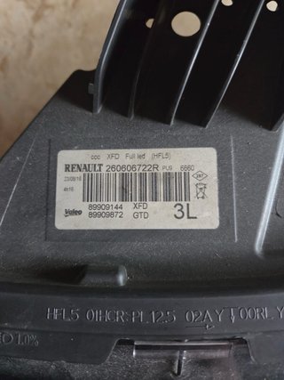 Faro Delantero Izquierdo Renault Talisman