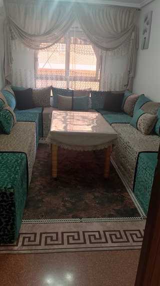 Salón Marroquí Beige y Verde