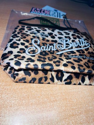 Pochette MC2 Saint Barth leopardata nuova