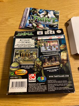 TMNT Tortugas Ninja Game Boy Advance PAL ESP