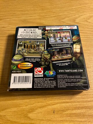 TMNT Tortugas Ninja Game Boy Advance PAL ESP