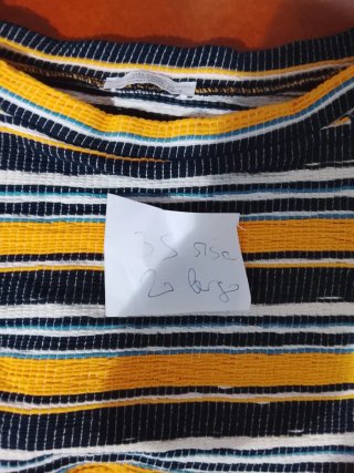 Top Zara Rayas Multicolor Talla S