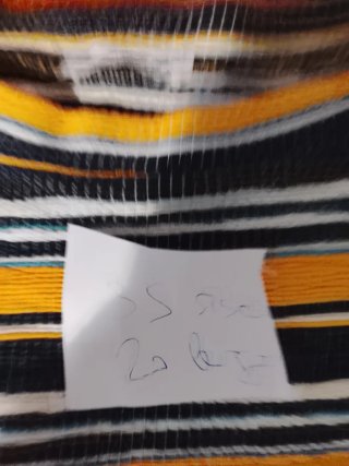 Top Zara Rayas Multicolor Talla S