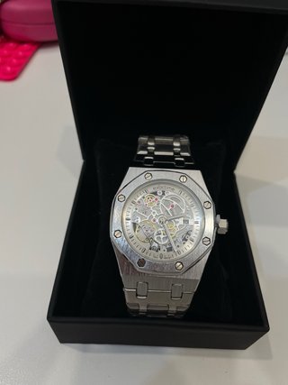 Reloj Exactime Esqueleto Plata