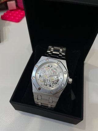 Reloj Exactime Esqueleto Plata