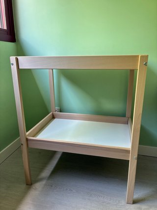 Cambiador bebé Ikea Sniglar madera
