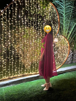 Vestido de evento rosa