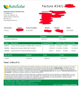 Victron Multiplus II 5000VA GX + 2 Baterías 4.9kwh