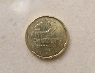Moneda 20 céntimos Euro Andorra 2014