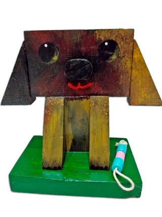 Cachorrito de madera hecho a mano Nuevo