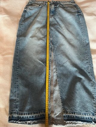 Falda vaquera H&M larga Talla S
