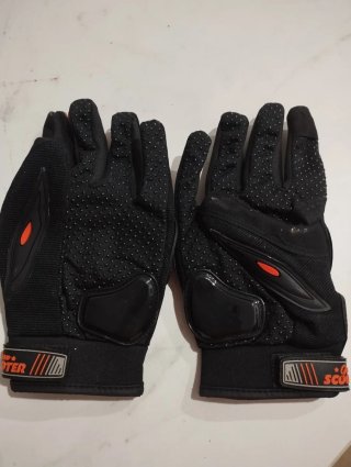 Guantes Moto Gran Scooter Negro Naranja. Nuevos.