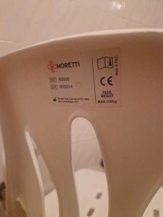 Silla bañera ortopedica.