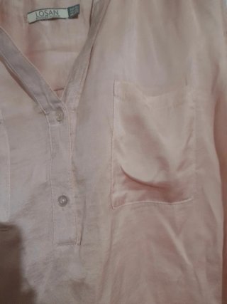 Blusa gasa rosa Losan talla XL