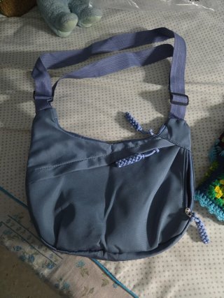Bandolera azul mujer