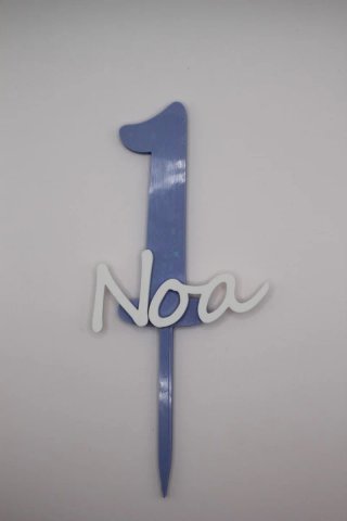 TOPPER TARTA PERSONALIZADO - NOMBRE + EDAD