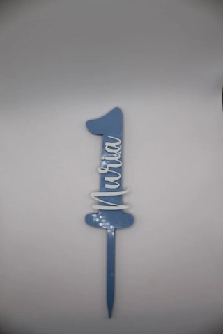 TOPPER TARTA PERSONALIZADO - NOMBRE + EDAD