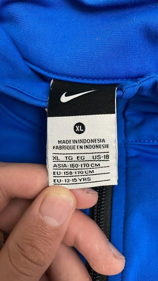 Chaqueta Nike Azul y Gris