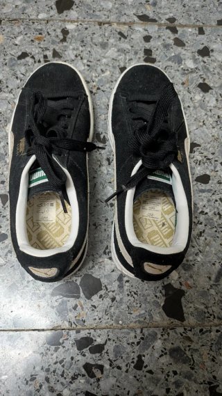 Puma Suede Classic Talla 37 Negro/Blanco