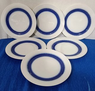 6 Platos Thomas Vintage Azul Cobalto 19cm