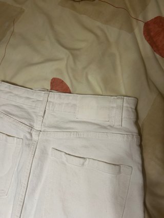 Falda vaquera midi Slowlove blanco roto, talla S-M