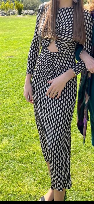 Vestido midi estampado