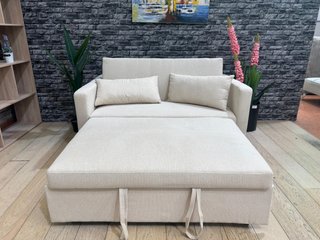 Sofá Cama Beige 138cm Tela