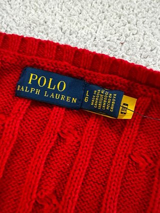 Jersey Polo Ralph Lauren Rojo Talla L