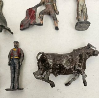 11 Figuras Plomo Casanellas Toros
