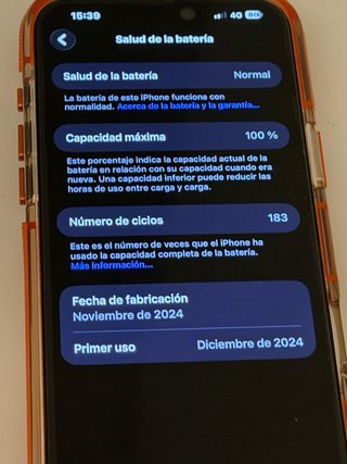iPhone 16 Pro Max 256GB 100% Batería