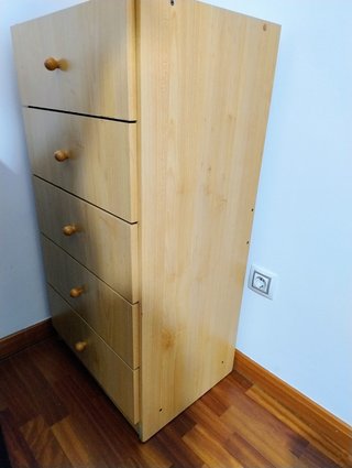 Cajonera de madera 5 cajones