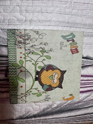 Caja decorativa búho y luna