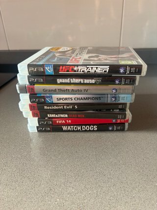 Pacchetto 8 Giochi PS3: UFC, GTA, FIFA, Watch Dogs
