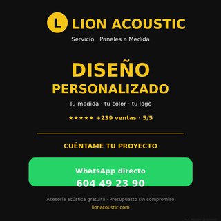 Paneles Acústicos a Medida · Lana de Roca · Diseño