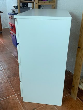 Cómoda MALM 4 cajones IKEA blanca 80x100 cm