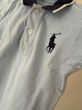 Polo Ralph Lauren mono bebé azul