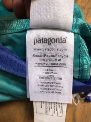 Borsa a tracolla Bandolera Cruzada Patagonia in toni di blu