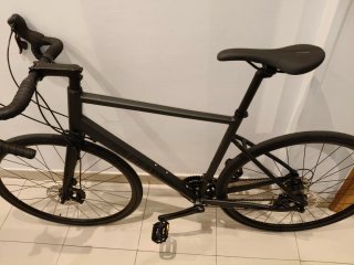 Bicicleta Carretera Triban RC 500 Negra mate