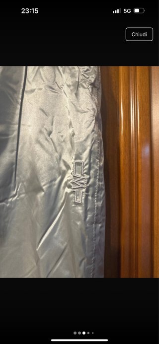 Pantaloni sci argento