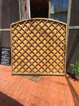 Panel valla madera 180×188 Celosía fija Terraza