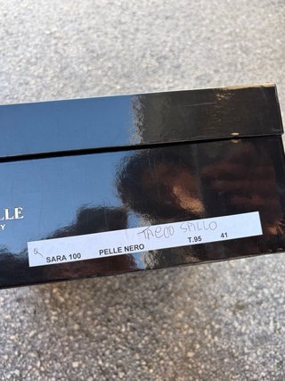 Stivali in vera pelle neri Made in Italy Tg 41